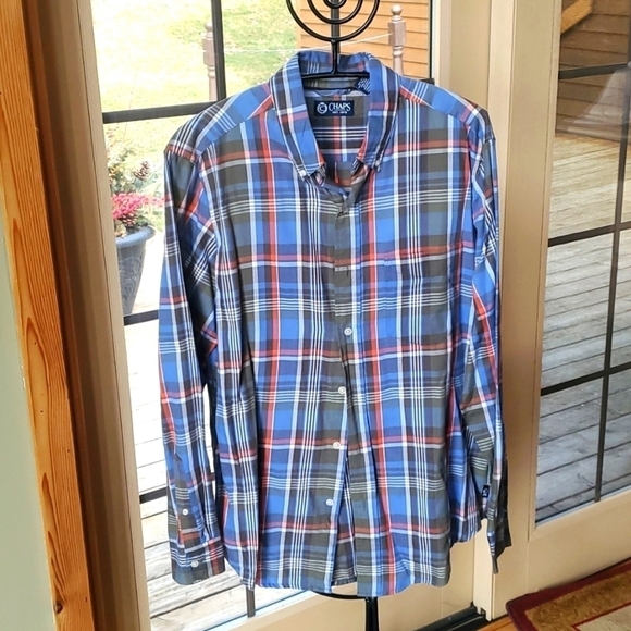 Chaps Multicolored Long Sleeve Button Down Sz. M Shirt - Picture 1 of 7